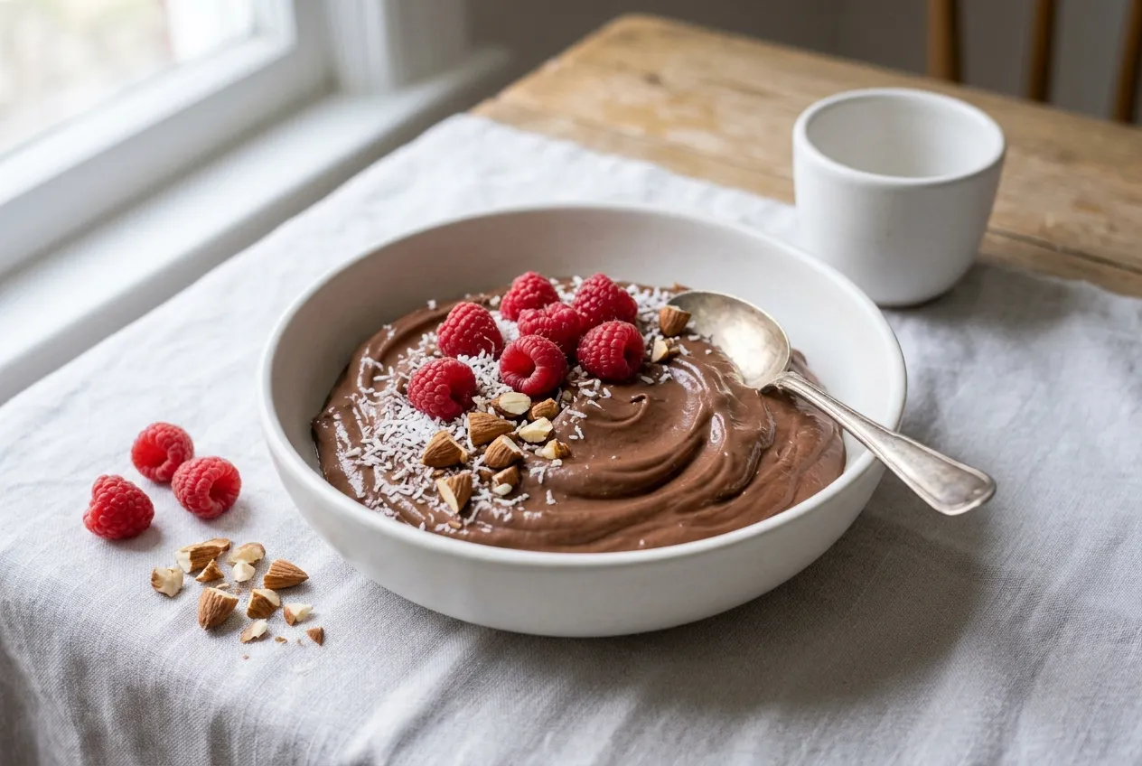 Chocolate Cottage Cheese Protein Bowl